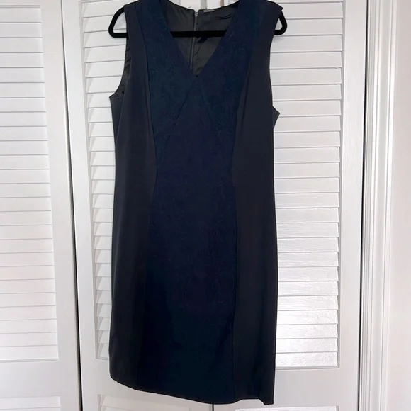 elie tahari navy blue dress Elie Tahari